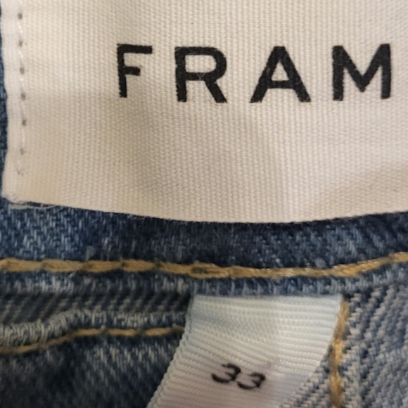 Frame Le Palazzo High Rise Wide Leg Light Wash Blue Jeans Size 33 - Picture 4 of 11